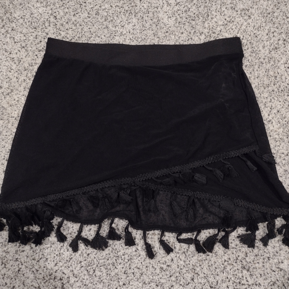 Black bikini cover up
